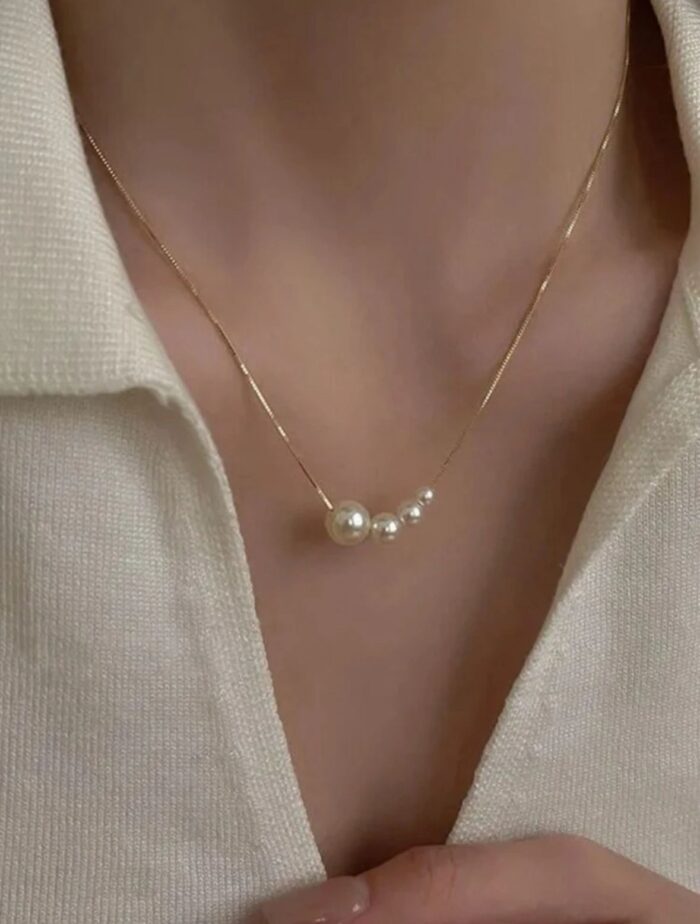 Pearl Decor Necklace - Image 2