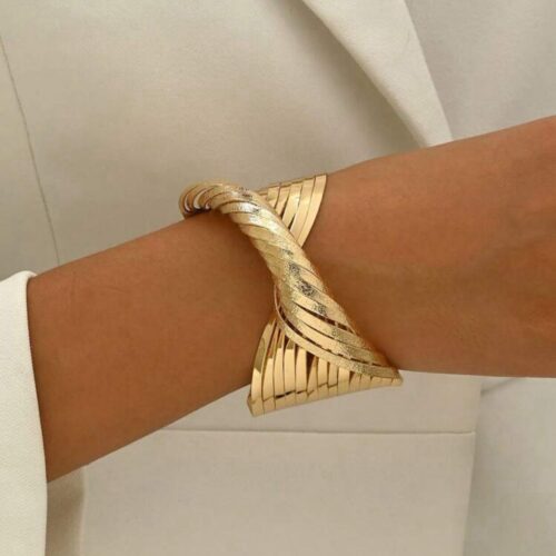 Bold Twisted Cuff Bracelet