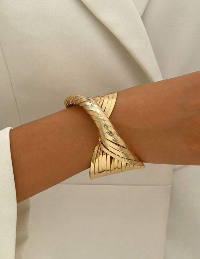 Bold Twisted Cuff Bracelet