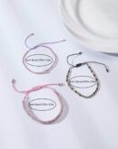Cute Pink Beaded Handmade Bracelet