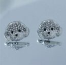 Shining Cute Maltese Pet Earrings