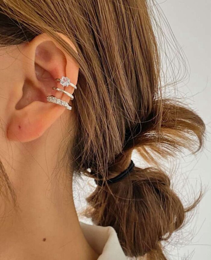three layer ear clip