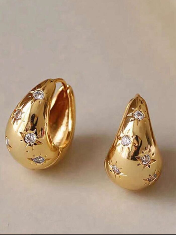 Rhinestone Decor Earring