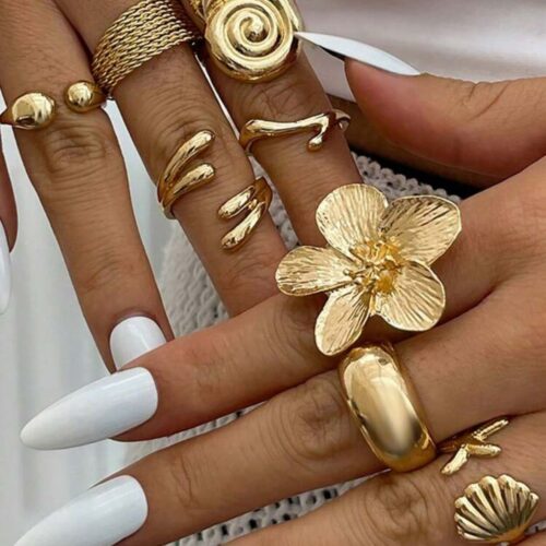 Vintage Fashion Ring Set
