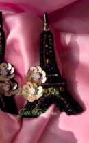 Studded Paris Eiffel Tower Earring