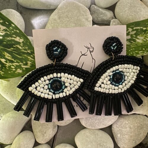 Black Evil Eye Tessalee Earring