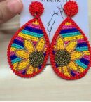 Sunny and Bold Beaded Earrings
