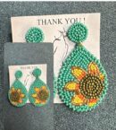 Sunny and Bold Beaded Earrings