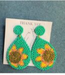 Sunny and Bold Beaded Earrings