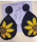 Sunny and Bold Beaded Earrings