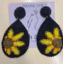 Sunny and Bold Beaded Earrings