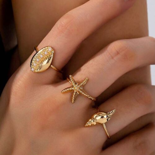 3pc/ set summer beach ring set