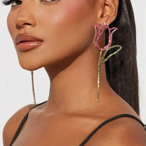Rose Flower Earrings