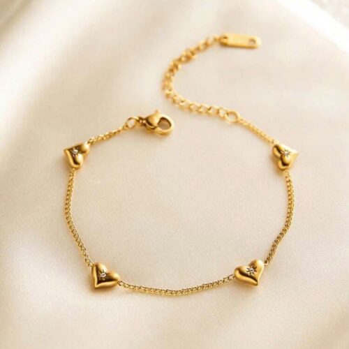 Minimal Heart Bracelet