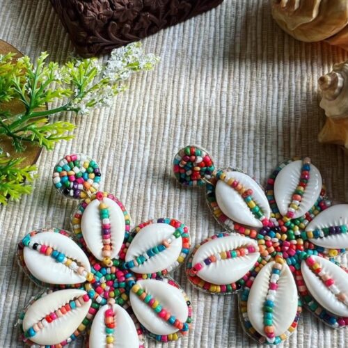 multi color shell Flower