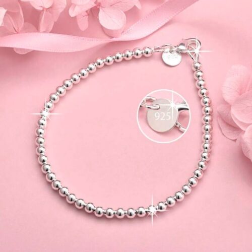1pc 925Silver 4mm bead chain