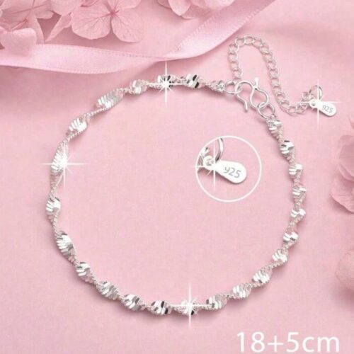 1pc 925Silver twisted chain