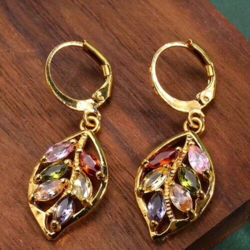 1Pair Romantic Cubic Zirconia Stone Earrings