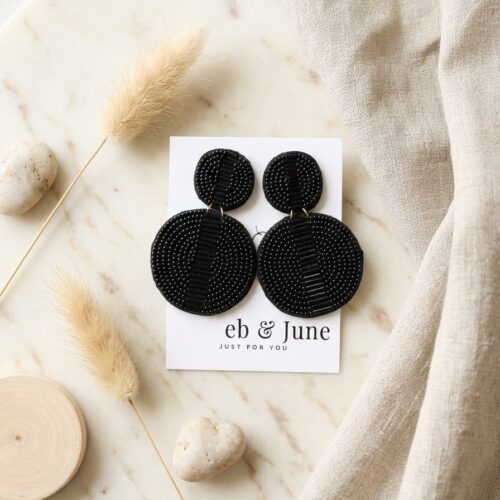 The Classic Black Beaded Dot