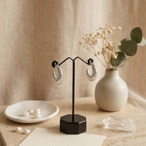The Half textured Hoop